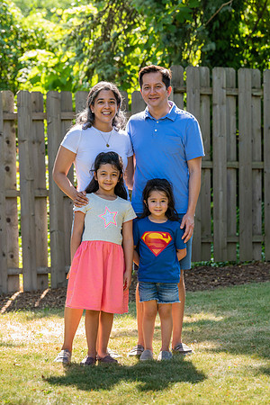 Family Portrait in Backyard